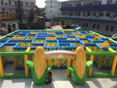 Blow Up Interactive Gaint Inflatable Corn Maze With Digital Printing