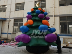 Customized Christmas Outdoor Use Decorative Inflatable Tree Purple Decorated Christmas Trees