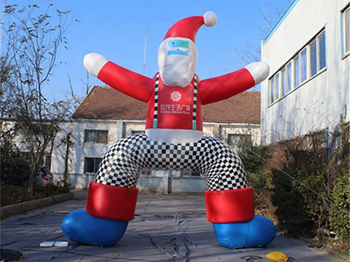 Inflatable Standing Santa Claus For Christmas Decoration