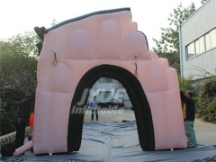 Halloween Inflatable Pumpkin And Devil Arch Entrance For Shopping Mall Decoration