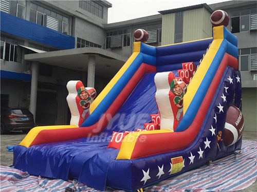 Manufacturer Commercial Rugby Inflatable Dry Slide For Kids