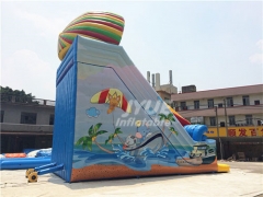 Safe PVC Tarpaulin Cartoon Inflatable Water Slide Dry Slide For Adults Or Kids Party Or Rental Business