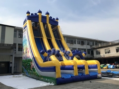 Colorful Funny Full Digital Printing Inflatable Mermaid Slide For Kids Outdoor Playground