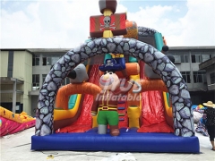 Commercial Use Giant Inflatable Pirate Ship Slide For Kids