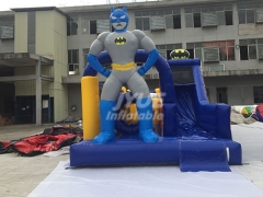 PVC Kids Entertainment Park Playground Equipment Batman Obstacle Course Bounce Houses