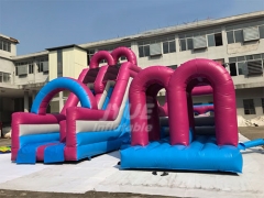 Inflatable Kids Adults Game Bounce House Obstacle Course For Outdoor Events