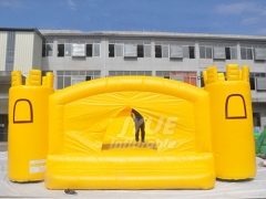 Indoor Jump House Yellow Kids Bouncy House Inflatables