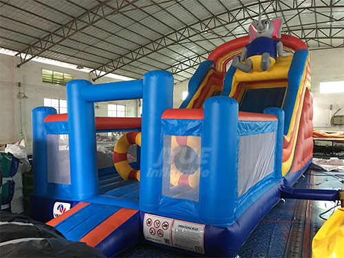 Elephant Inflatable Combo Bouncers Sale Jumper And Water Slide Combo