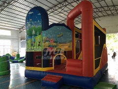 Combo Bounce House SpongeBob Wet And Dry Bounce House For Sale
