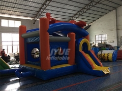 Airplane Jumper Slide Combo Commercial Bounce House Combo