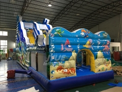 Ocean Combo Bouncers For Rent Slide And Bounce House Combo