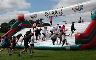 Inflatable 5K Obstacle Course In Brazil