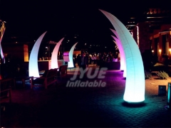 Custom Shaped And Logo Inflatable LED Pillar For Advertising