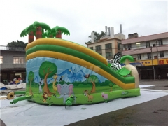 Jungle Theme Small Indoor Bounce House For Toddlers Playground