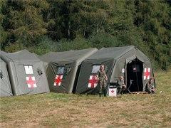 Custom Size Outdoor Inflatable Medical Tent With Adjustable Door For Civil And Military Aviation