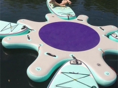 Inflatable Air Sup Platform SUP Dock Floating Inflatable Stand Up Paddle Board Island Platform For Yoga