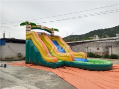 0.55mm PVC Tarpaulin Inflatable Water Slide And Pool