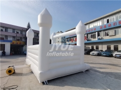 Commercial adults kids wedding white bounce house for party