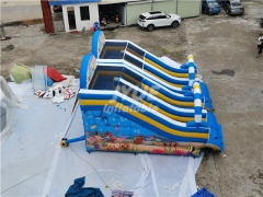 Seaworld Inflatable Slide For Inground Pool