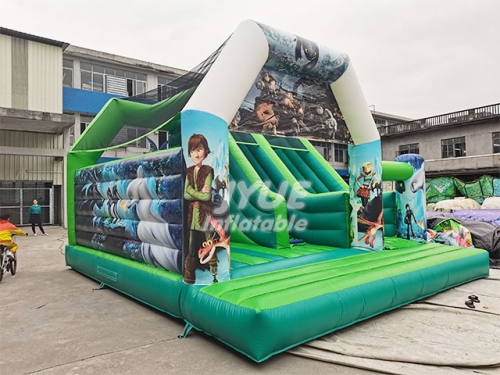 inflatable pool slide bouncer combo