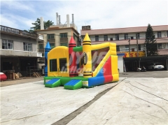 Fun customized games commercial double house crayon inflatable climbing combo