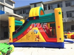 Giant outdoor adult entertainment party jumping castle double slide inflatable combo