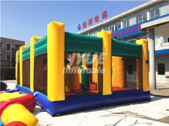 Giant outdoor adult entertainment party jumping castle double slide inflatable combo