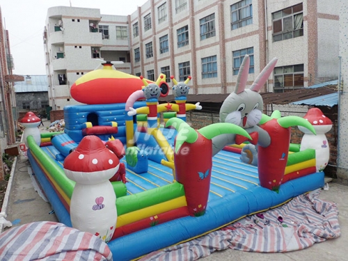 OEM custom design rabbit indoor inflatable playground