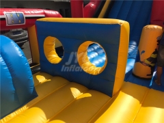 Customized commercial Fire protection theme jump house inflatable bouncer kids inflatable playground fun city