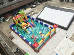 Hot Sale Outdoor Kids Amusement Park Inflatable Playground Or Inflatable Fun City For Sale