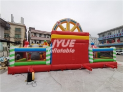 New Design clown Giant Inflatable Fun City With Obstacles For Sale,Commercial Inflatable Bouncer Slide Playground