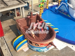 Commercial Mobile Land Inflatable Ground Water Park with Pool Slide for Sale