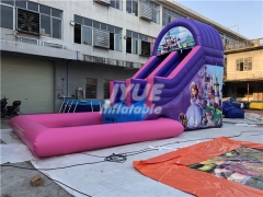 Kids Ground Aqua Park Outdoor Inflatable Land Water Park With Slide Pool