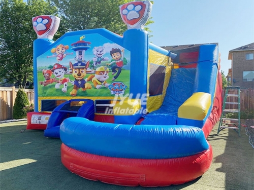 paw patrol bouncy castle with slide Jyue-IC-088