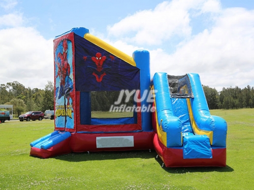 spiderman bouncy castle with slide Jyue-IC-044
