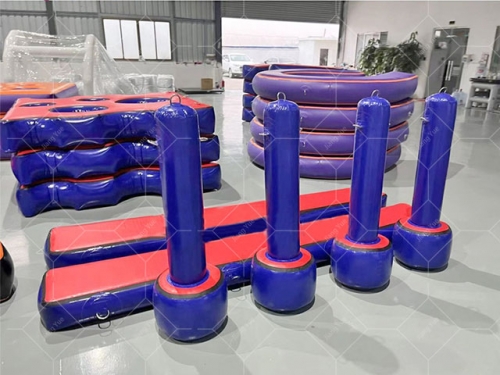 Kid And Adult Indoor Inflatable Air Ninja Warrior Obstacles Equipment Ninja Air Piston