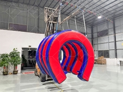 Kid And Adult Indoor Inflatable Air Ninja Warrior Obstacles Equipment Ninja Air Piston