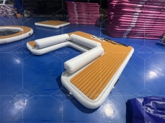 Heavy Duty Inflatable Yacht Motor Boat Jet Ski Floating Swim Platform Pontoon Dock for Sale