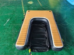 High Quality Custom Logo Inflatable Boat Dog Ladder Climb Ramp Platform Inflatable Water Ramp For Dog