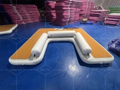 Heavy Duty Inflatable Yacht Motor Boat Jet Ski Floating Swim Platform Pontoon Dock for Sale