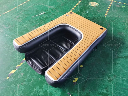 High Quality Custom Logo Inflatable Boat Dog Ladder Climb Ramp Platform Inflatable Water Ramp For Dog