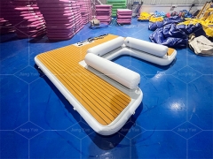 Heavy Duty Inflatable Yacht Motor Boat Jet Ski Floating Swim Platform Pontoon Dock for Sale