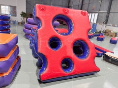 Kid And Adult Indoor Inflatable Air Ninja Warrior Obstacles Equipment Ninja Air Piston