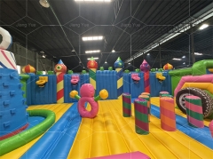 Giant Inflatable Castle Park Outdoor Inflatable Amusement Park Inflatable Fun City for Theme Park