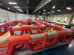 Customized Combo PVC Indoor Trampoline Park Inflatable Giant Playground Amusement Theme Park with Blower