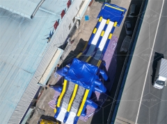 Big Outdoor Inflatable Hippo Water Long Slide for Beach Playground Park