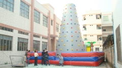 Rock Climbing Wall Inflatable Bouncer With Rope for Outdoor Indoor Use