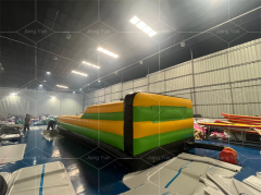 Commercial Inflatable Bungee Jumping Run Sport Games Durable Two Lane Inflatable Runway Competitive Race