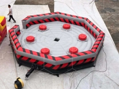 Hot Inflatable Wipeout Obstacle Course For Sale , Inflatable Meltdown Game Machine Sale