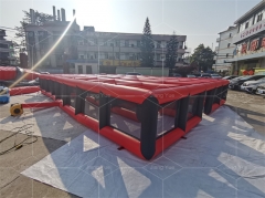 Wholesale Inflatable Haunted Maze House Red Inflatable Maze for Party